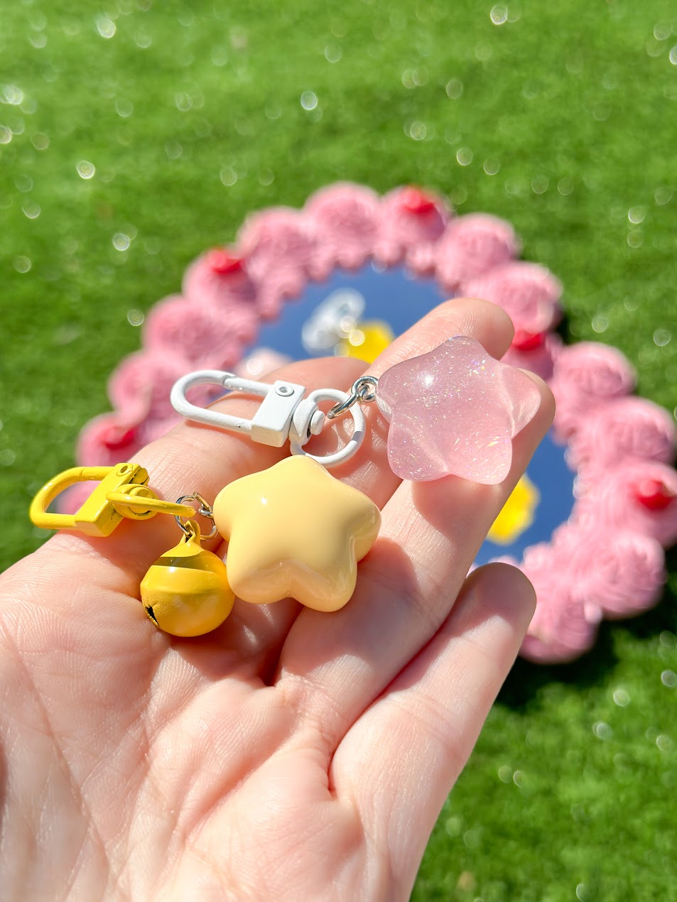 bubble star keychain