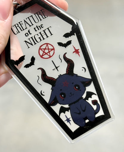 Koko Kuma Creature of the Night keychain