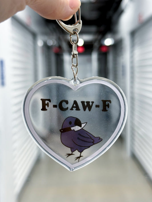 koko kuma f caw f keychain