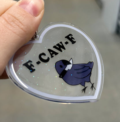 koko kuma f caw f keychain