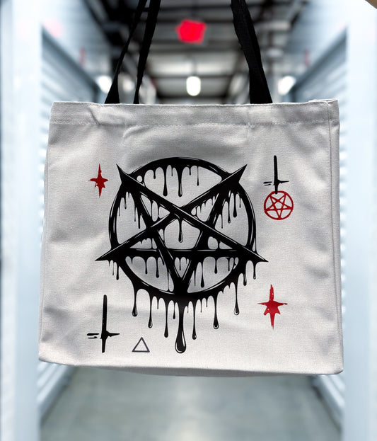 creature of the night tote bag