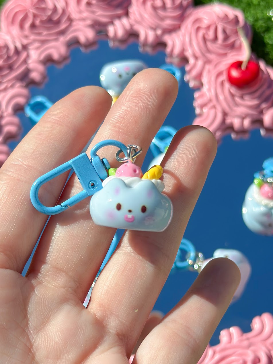 squirrel cake keychain