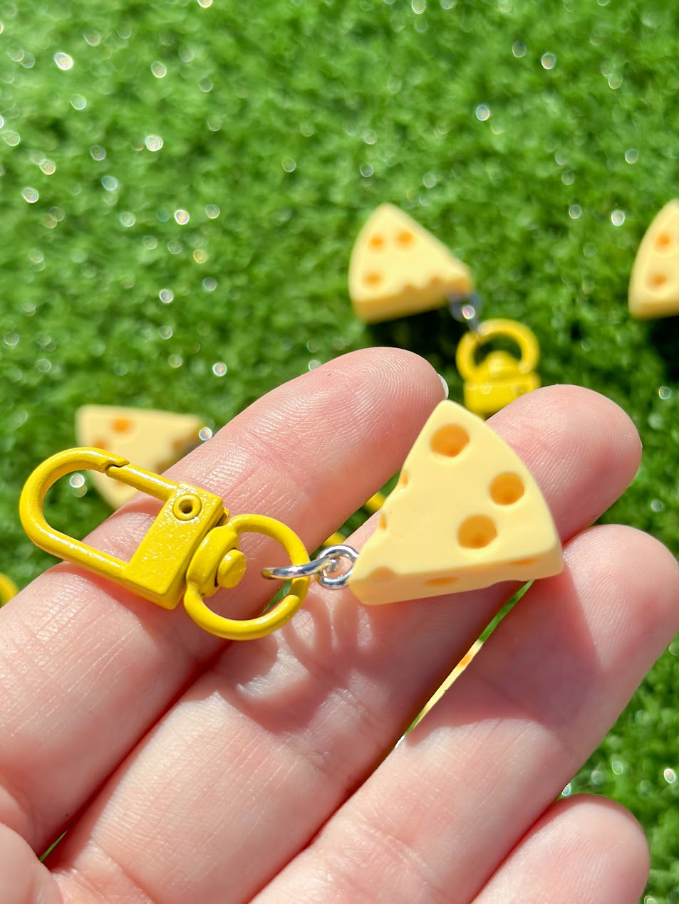 cheese keychain