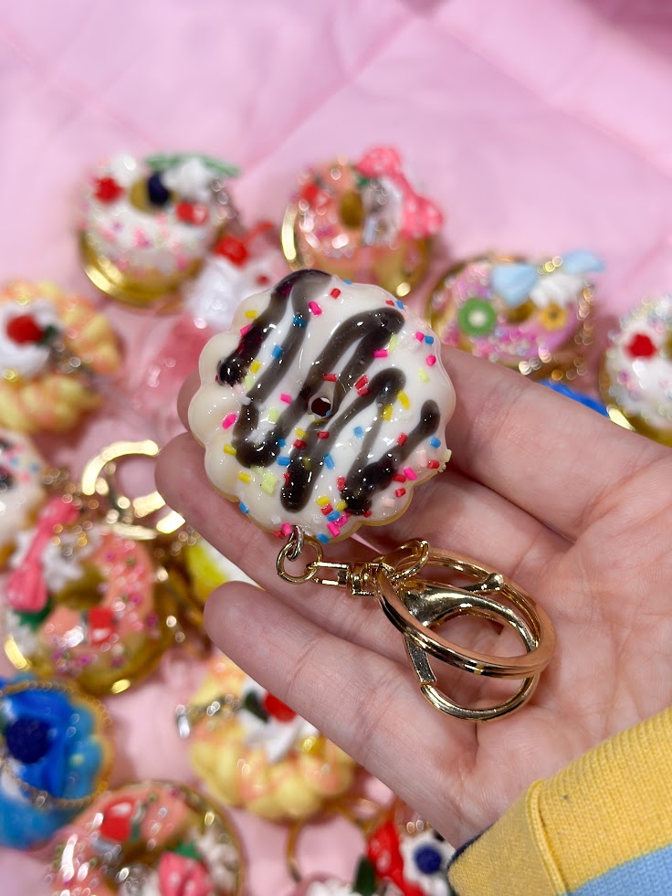 Mystery bag dessert keychains