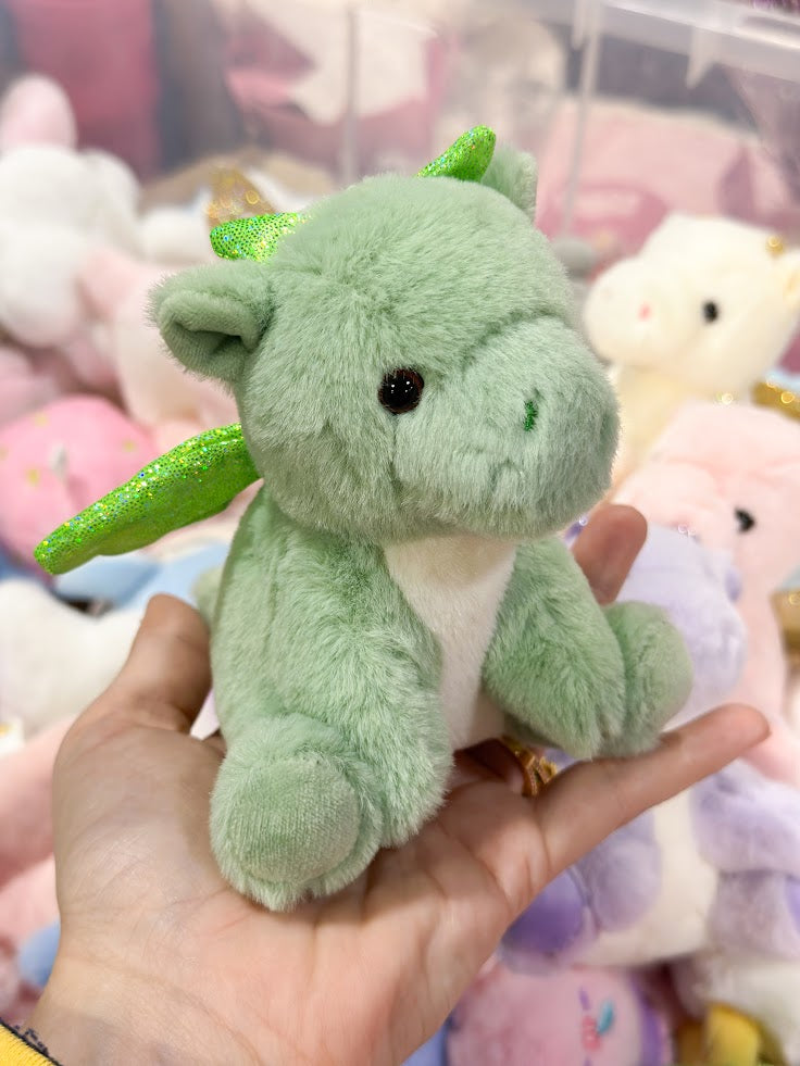 Baby dragon plushie keychain