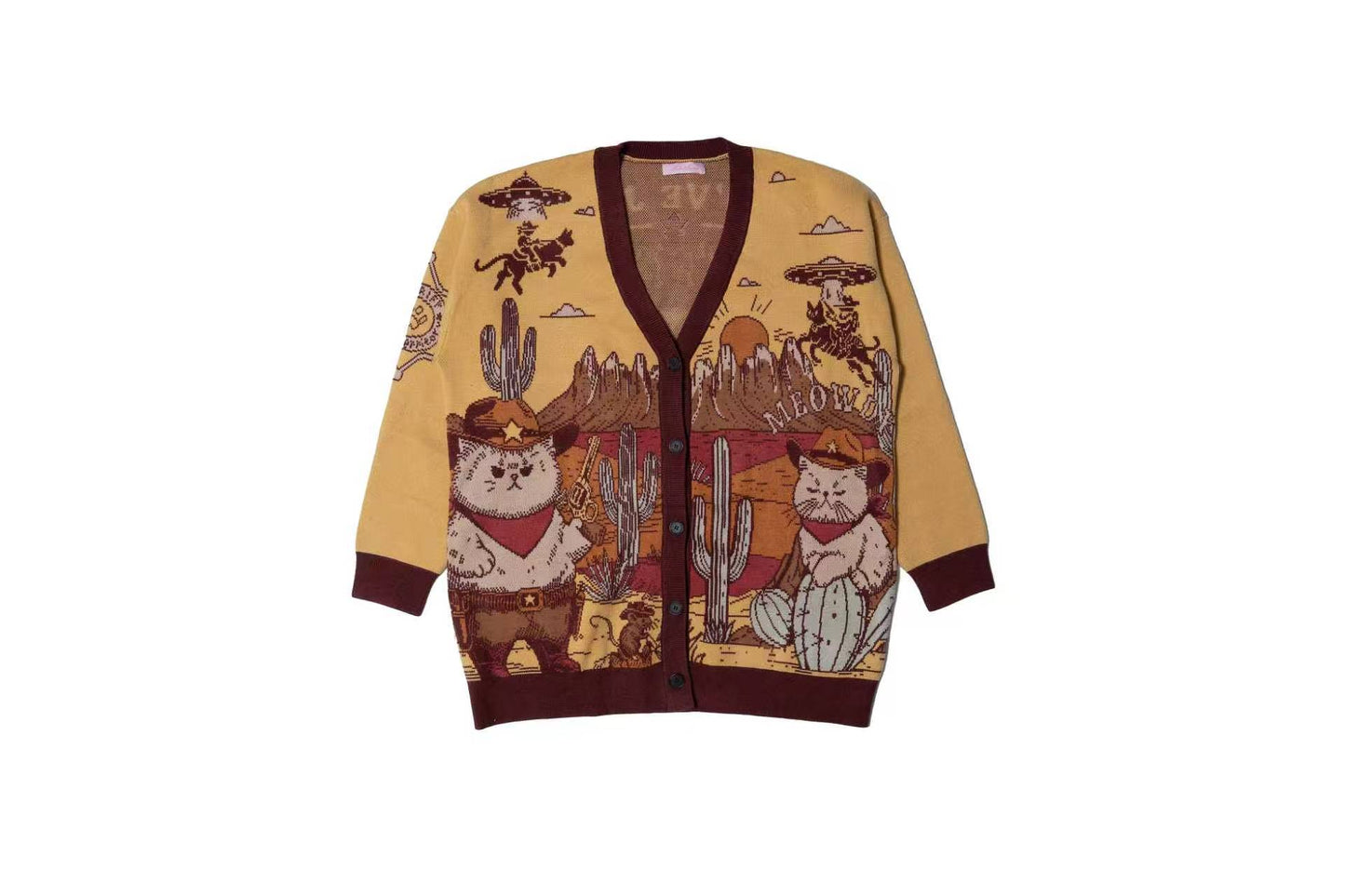 cowboy cat cardigan