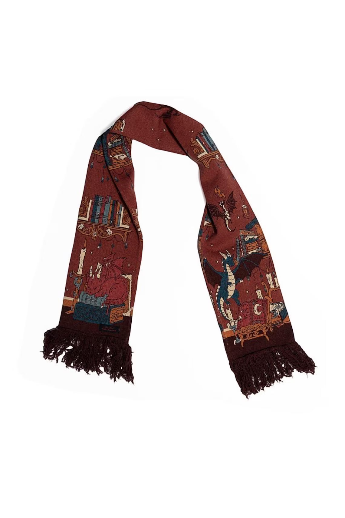 Book dragon scarf
