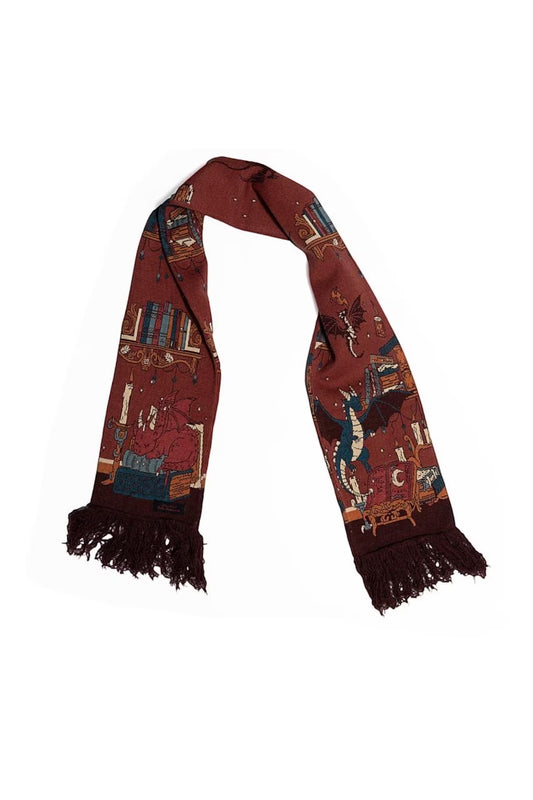 Book dragon scarf