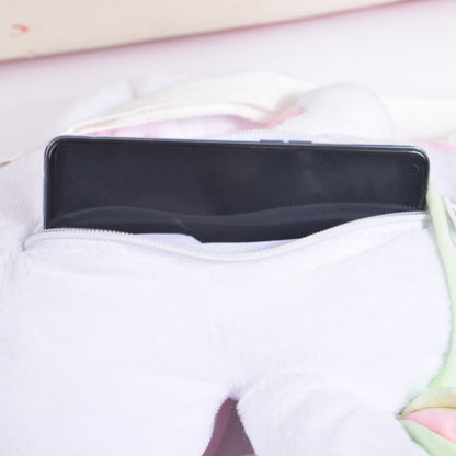 Cow Bag Backpack, Kawaii bag, cute Stuffed Animal Plush, Women Plush Bag, Cute Purse For Her, lolita bag