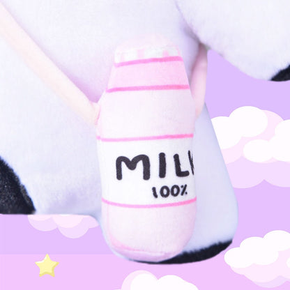 Cow Bag Backpack, Kawaii bag, cute Stuffed Animal Plush, Women Plush Bag, Cute Purse For Her, lolita bag
