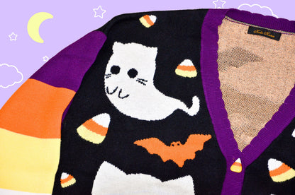 Phantom Cats of Salem cardigan Halloween cardigan Halloween sweater