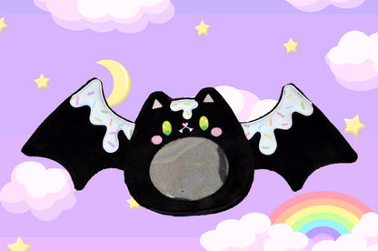 Bat purse backpack Purple