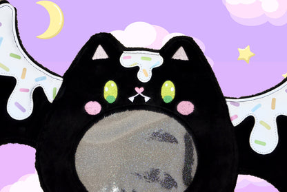 Bat purse backpack Purple