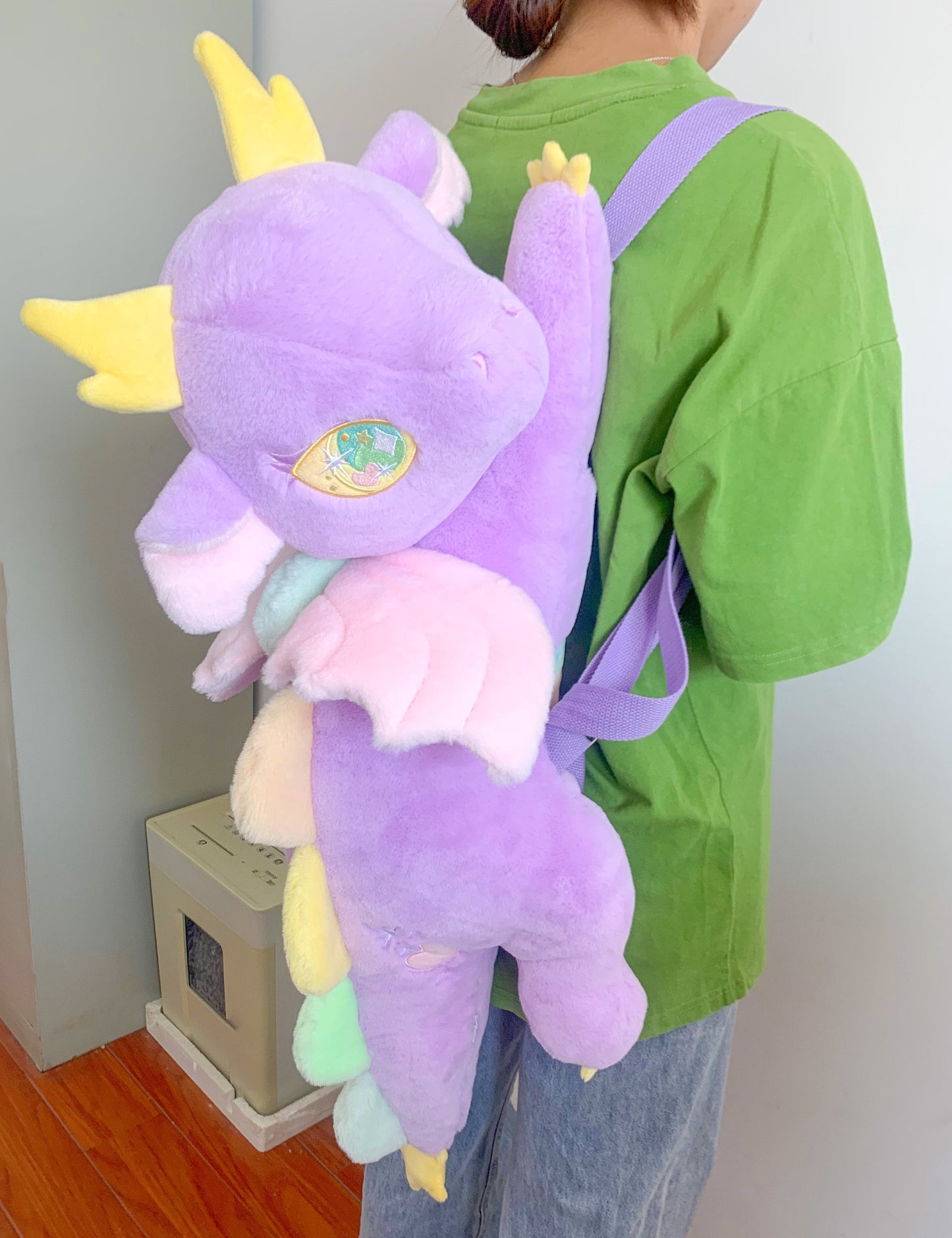 Dragon plush backpack