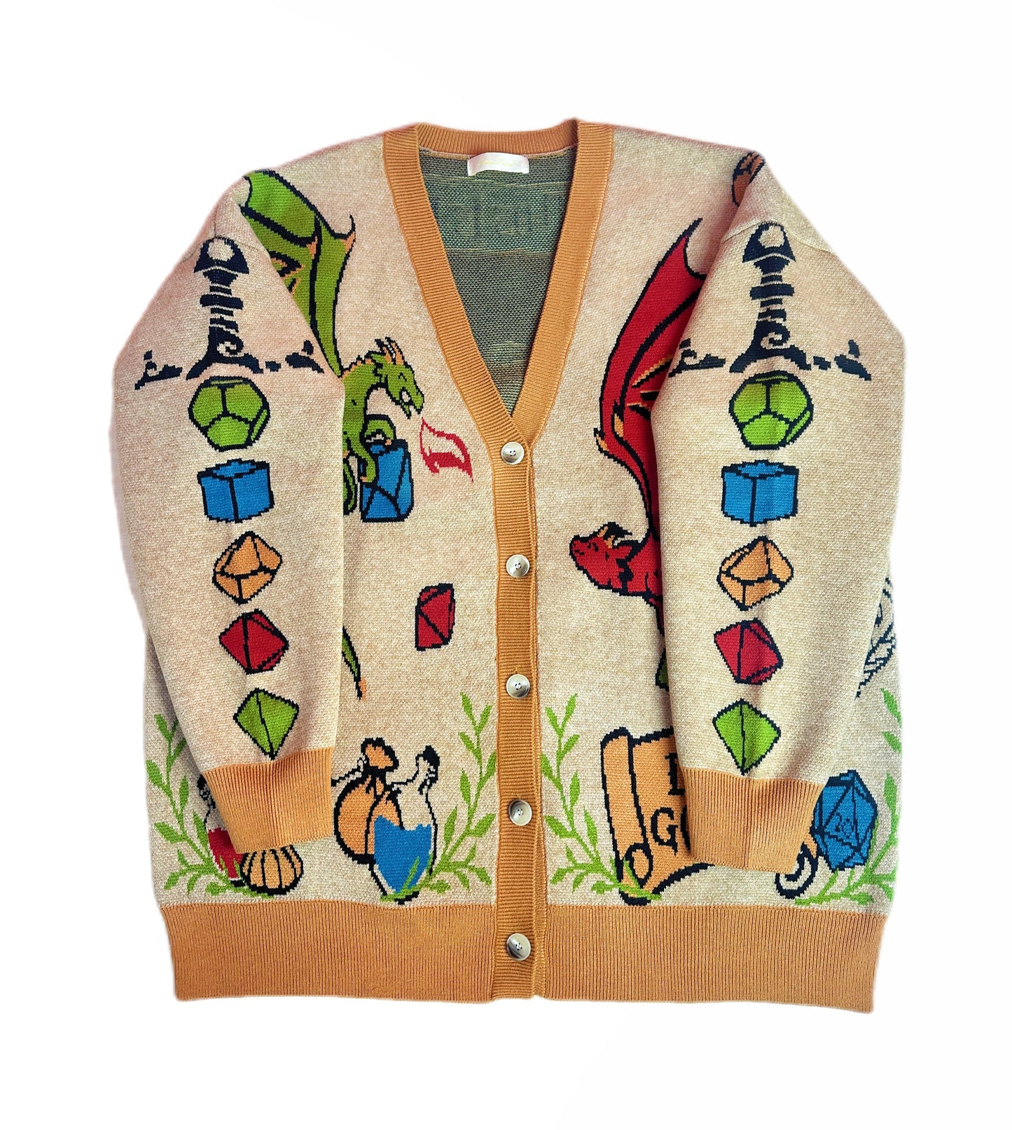 Dice goblin cardigan