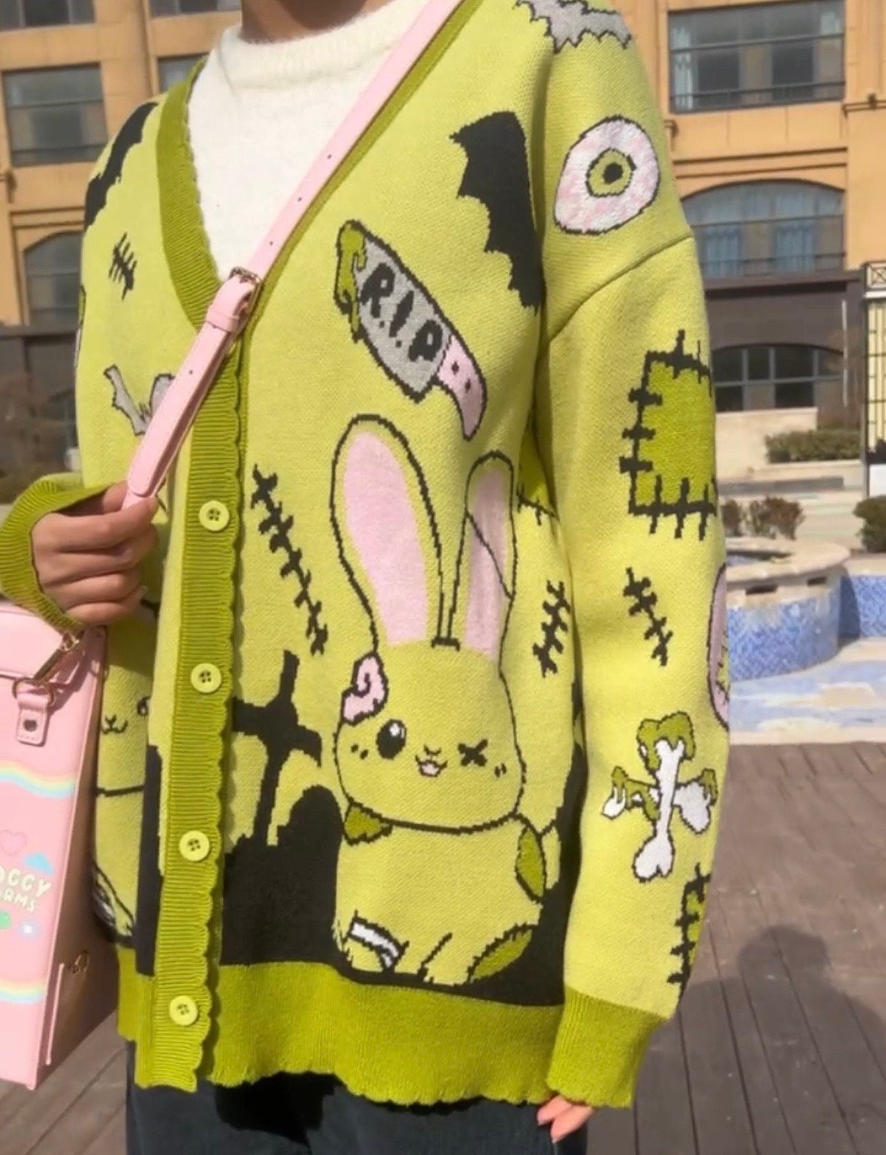 Zombie bunny cardigan