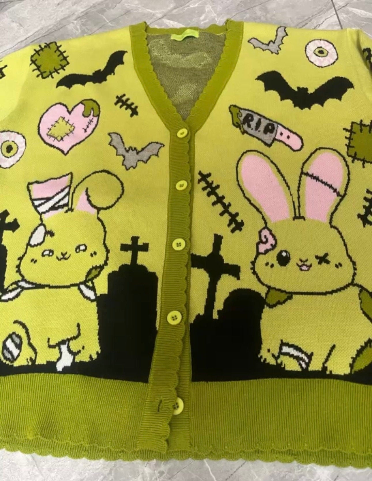 Zombie bunny cardigan