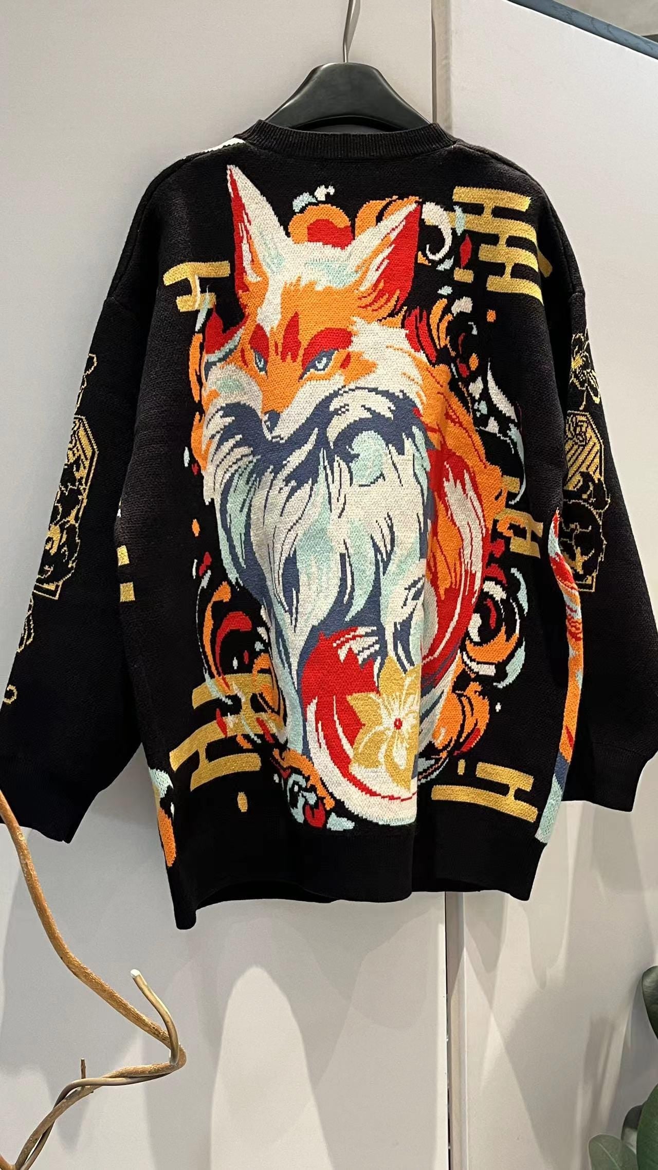 Kitsune fox cardigan