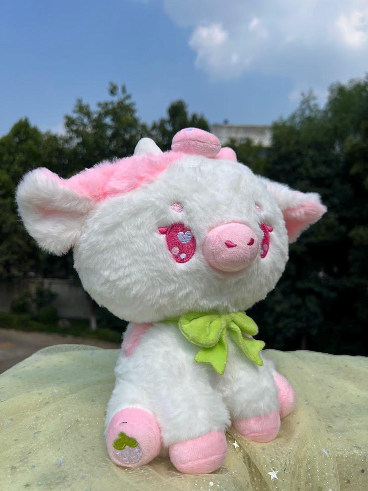 Ruby the Strawberry Cow, Kawaii plush, cute Stuffed Animal Plush