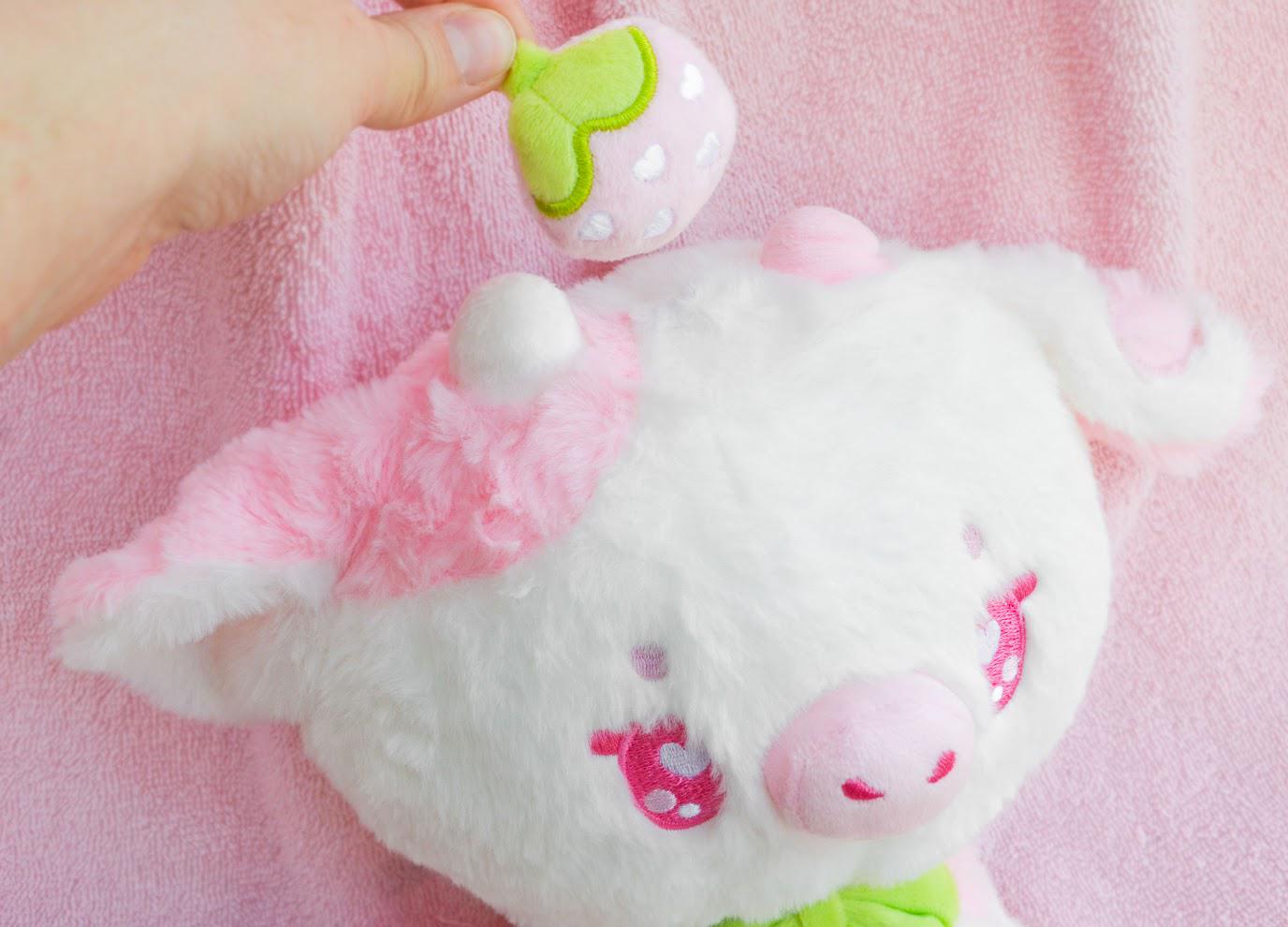 Ruby the Strawberry Cow, Kawaii plush, cute Stuffed Animal Plush