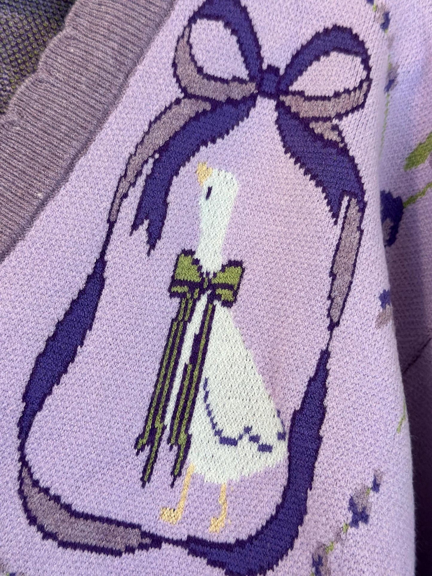 Lavender Goose cardigan