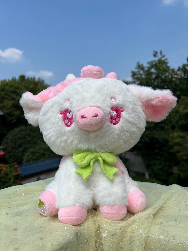 Ruby the Strawberry Cow, Kawaii plush, cute Stuffed Animal Plush