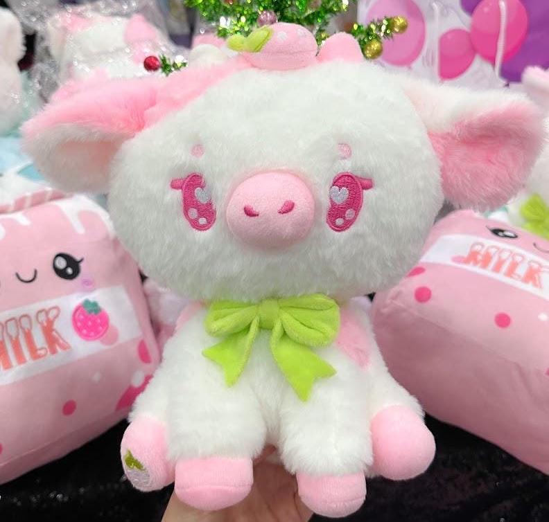 Ruby the Strawberry Cow, Kawaii plush, cute Stuffed Animal Plush